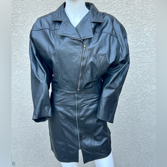 Winlit Jackets & Blazers - 1980 Winlit Vintage Leather Jacket & Skirt sz M EUC